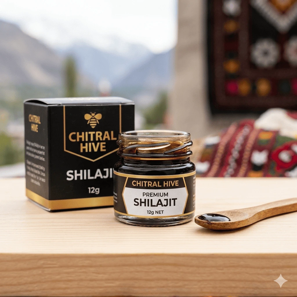 Chitral Hive Premium Himalayan Shilajit Resin (12g) - Authentic, Potent, Purified