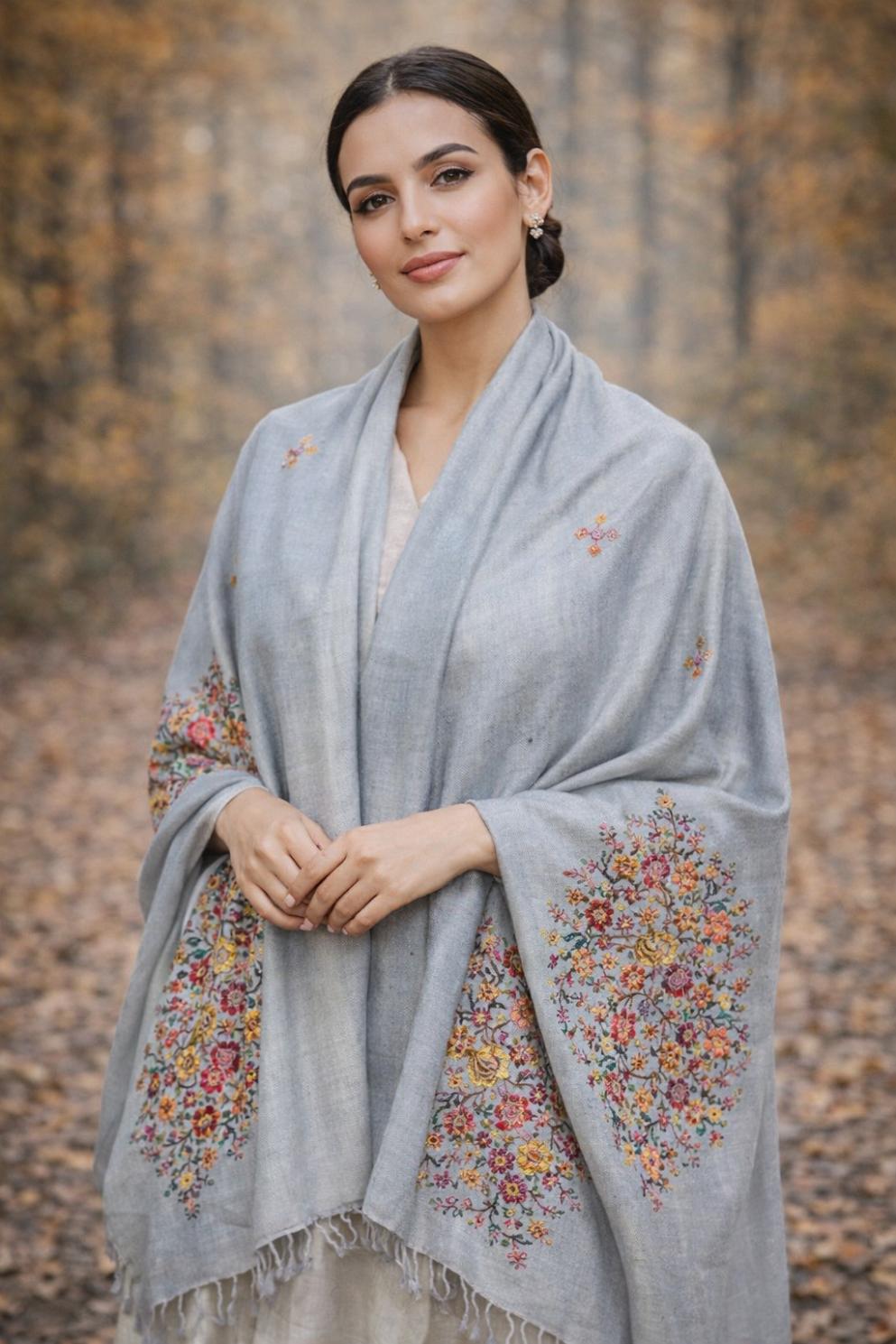 Premium Handwoven Shawl for women - Handmade Embroidery - Image 1