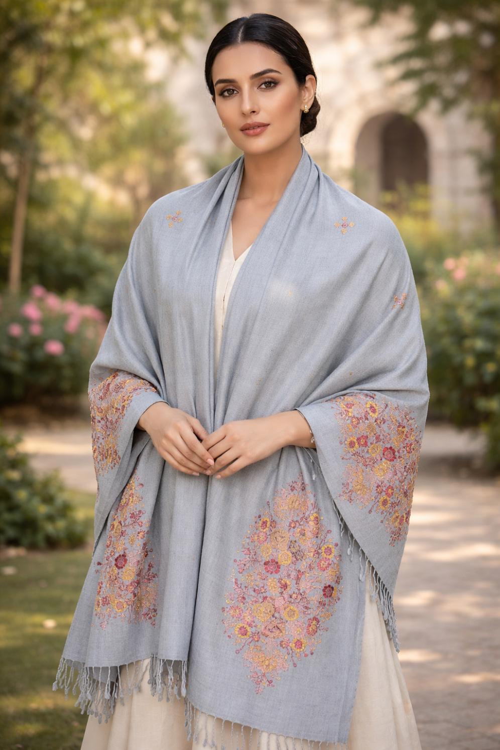 Premium Handwoven Shawl for women - Handmade Embroidery - Image 1