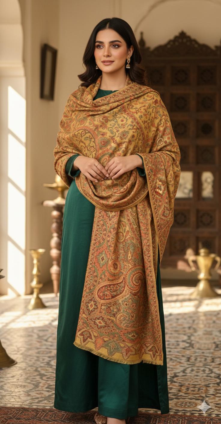 Premium Cashmere Shawl for Women – Soft, Warm & Elegant | Handmade Cashmere Wool - Image 1