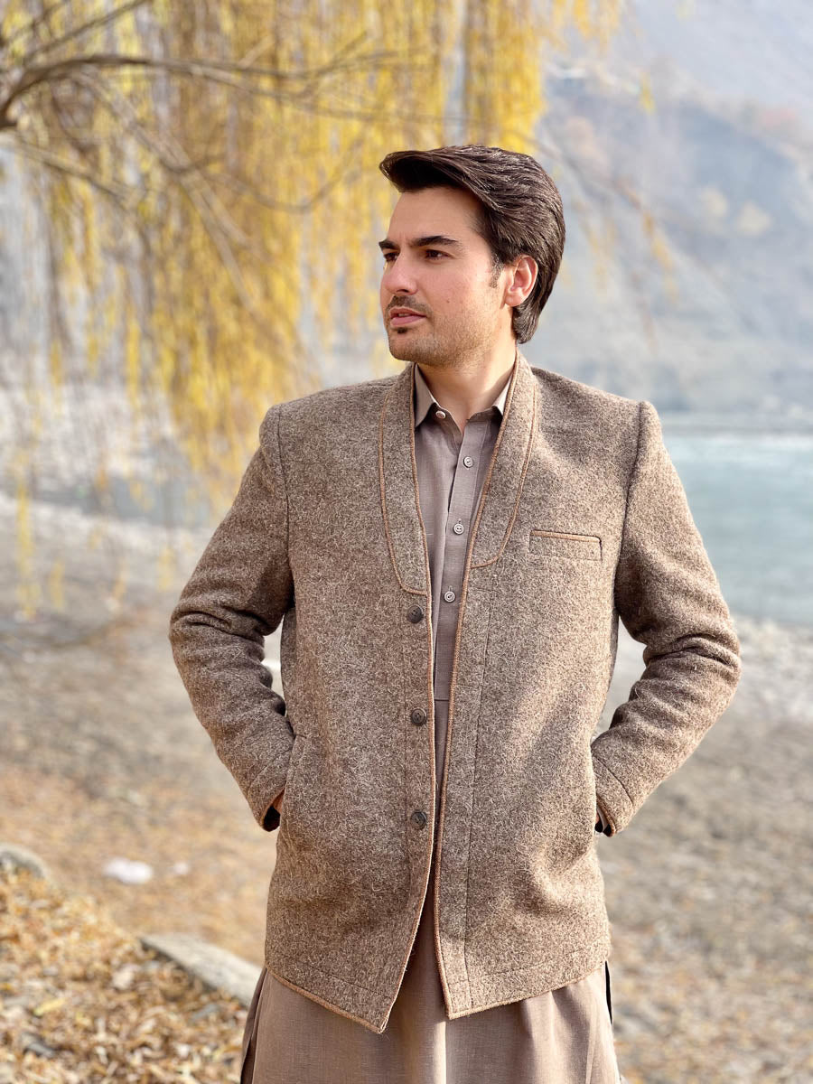 Premium Woolen Coat for Men - Handmade - Image 1