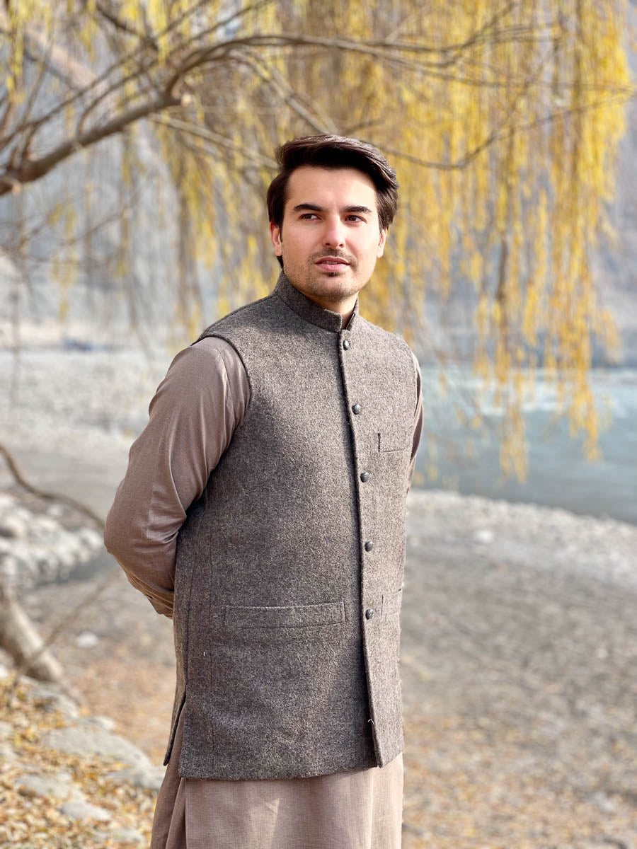 Premium Woolen Waistcoat for Men - Handmade - Image 1