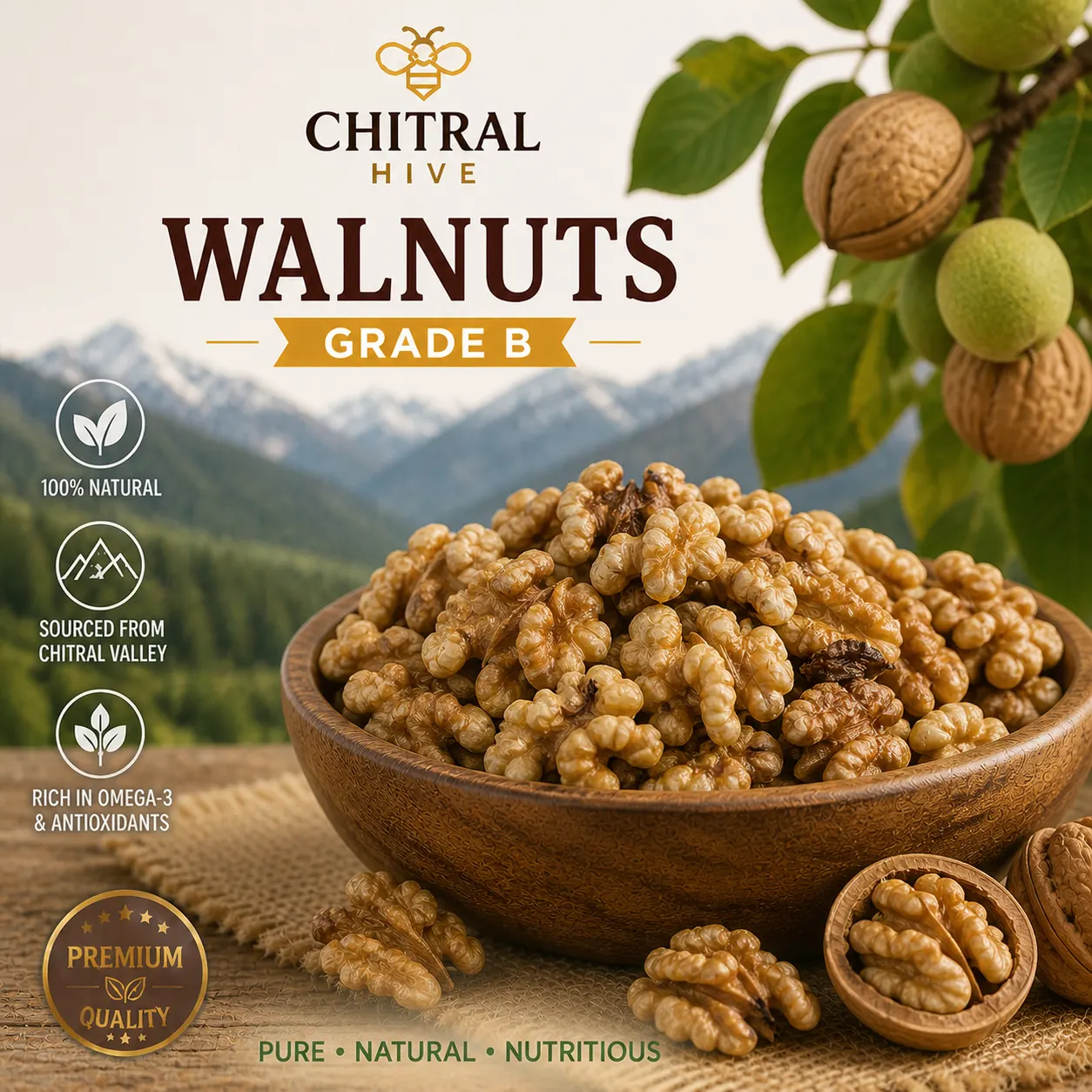 Walnuts (Grade B)
