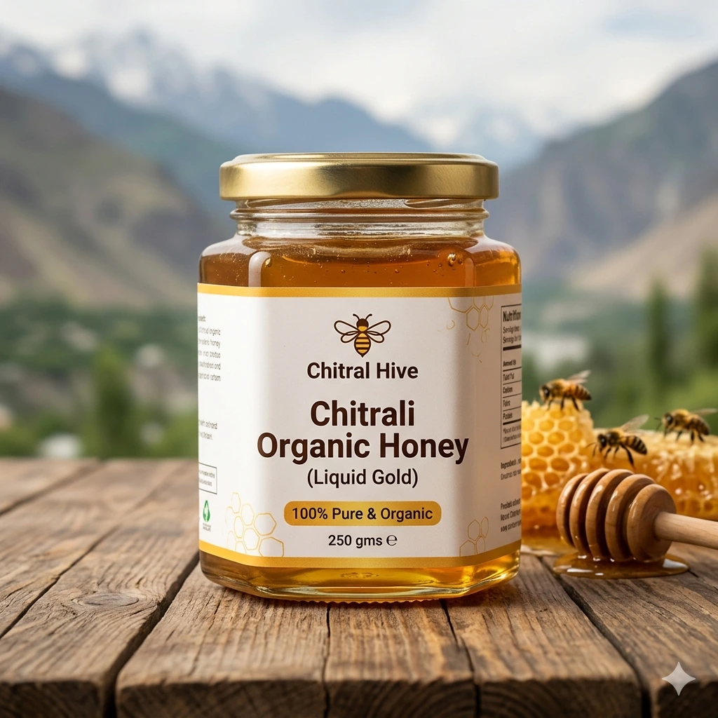 Chitrali Organic Honey (Liquid Gold) 250 gms